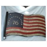 76 American flag wood wall sign