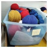 Tote of yarn