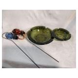 Glass ash trays and more Glass ash trays and more