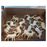 Occupied Japan reindeer lot Occupied Japan reindeer lot