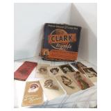 Clark box and postcards Clark box and postcards