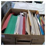 Construction paper and stationary box lot