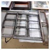3 rustic window frames