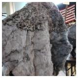 Bermans Rabbit fur coat shaw - one size