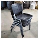 4 stacking chairs