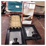 Shelving tray mirrors lot