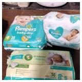 Diapers and wipes