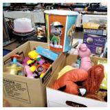 Two boxes of miscellaneous toys