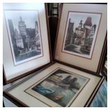 3 signed pieces of art