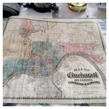 Burgheim map of Cincinnati