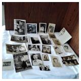 Ephemera girls black and white photo lot