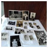Ephemera black and white photo lot