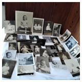 Ephemera black and white photo lot