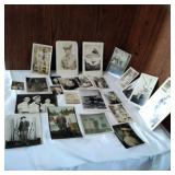 Ephemera black and white photo lot