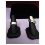 Two silver rings