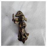 Brass angel letter holder