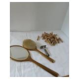 Mirror and comb vanity lot
