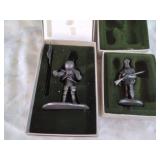 Franklin mint fine pewter statues