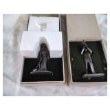 Franklin mint fine pewter statues