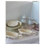 Miscellaneous dish and glass lot