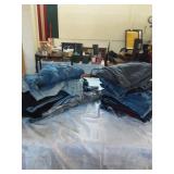 Large lot of mixed denim pants