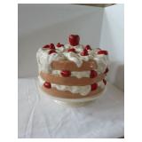 Large strawberry themed cake stand