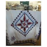 Queen size homemade handmade quilt