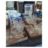 Large mostly clear glass lot