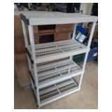 Keter plastic 4 shelf storage shelving