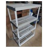 Keter plastic 4 shelf storage shelving