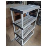 Keter plastic 4 shelf storage shelving