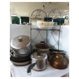 Pots and pans lot revere ware and more