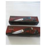 2 Bowie steel warrior knives