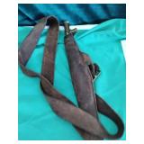 Leather black powder pouch