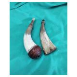 Stag horn black powder holder