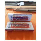 2 new 6 inch cen-tech digital calipers
