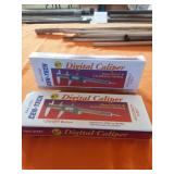 2 new 6 inch cen-tech digital calipers