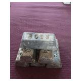 6 pounds of lead in one pound bars