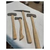 Mini hatchet axe pickaxe lot