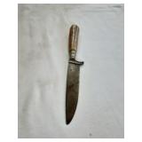 Staghorn fixed blade knife