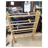 Wood shoe rack