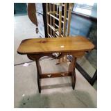 Nice heart designed wood side table