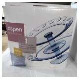 New aspen Indiana glass 2 tier tray set