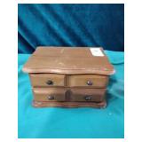Small wood jewelry box
