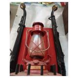 Horse harness lantern wall decor