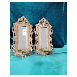 Matching metal candle holder / mirrors