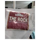 The rock overfilled down and feathers pillow