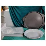 Wilton non stick pizza pan (new) and more