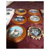 Bradford exchange wolf plates decor