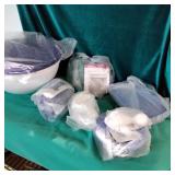 Assorted  tupperware containers